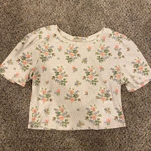 Urban Outfitters X Laura Ashley Cropped T-Shirt